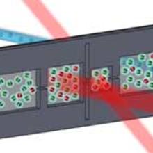 Illustration of NIST chip that makes polarized xenon gas.