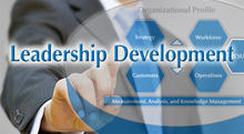 Baldrige Executive Fellow pointing to Leadership Development