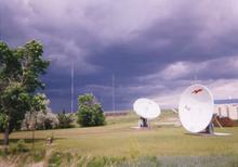 satellite dishes