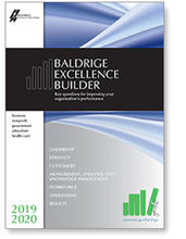 2019-2020 Baldrige Excellence Builder Cover