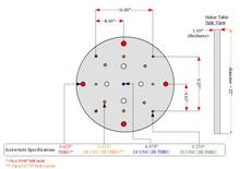 Huber table mounting plate