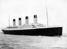 The RMS Titanic leaving port