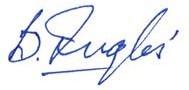 signature of B. Inglis, President, CIPM