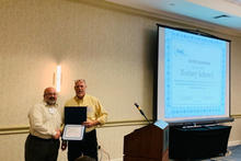OLSS Member, Rodney Schenck, being recognized at the 2019 OLSS Meeting