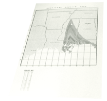 Acetate Overlay Maps of Hurricane Camille 1969