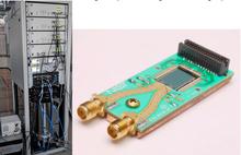 Figure 2: (Left) Prototype 4 V Josephson arbitrary waveform synthesizer at NIST and (right) the 2 V JAWS cryopackage.