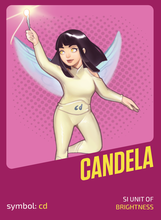 graphic image of SI Superhero, Candela