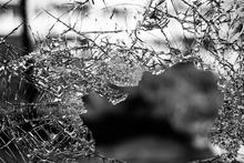 Photo of shattered glass