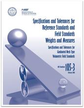 Photo of the cover of Handbook 105 featuring a scale with a sphere on each end of the scale