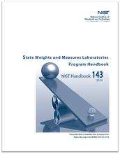 Image of the cover of handbook 143 featuring a scale with a sphere on each end