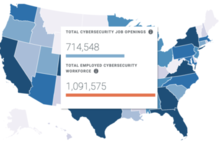 CyberSeek Map 2022