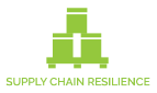 Icon with boxes on a pallet with the phrase "Supply Chain Resilience" below.