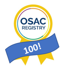 OSAC Registry ribbon with 100 banner