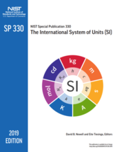 Cover of NIST SP330 with SI wheel 