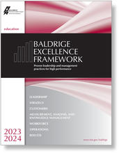 2023-2024 Baldrige Excellence Framework Education cover artwork