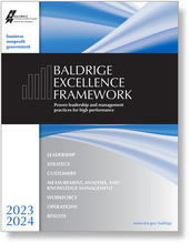 2023-2024 Baldrige Excellence Framework Business/Nonprofit cover artwork