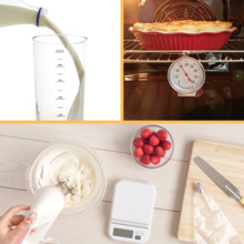 For young chefs, metric cooking offers an opportunity to practice selecting appropriate cooking tools, mixing, pouring without spilling, counting, weighing, as well as reading and interpreting a digital scale readout or oven thermometer.