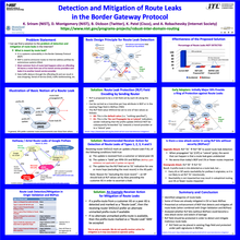 Poster describing the problem of BGP route leaks