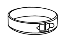 Black outline of Springform (Circular) baking pan