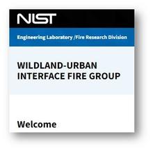 Thumbnail of NIST's WUI Fire Group's webpage