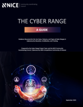 Cover page for the report on cyber ranges