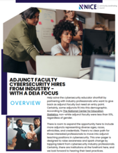 Adjunct Faculty Cyber Hires From Industry - with a DEIA Focus - Cover Page