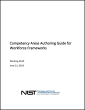 Competency Areas Authoring Guide for Workforce Frameworks Cover Page