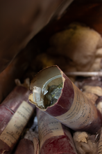 Photograph of inside the 1916 Time Capsule close up of SRM No. 37 (sheet brass).
