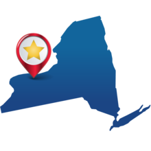 state star graphic of Rochester NY
