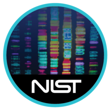 DNA data in colored vertical strips