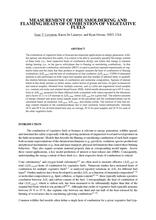 MEASUREMENT OF THE SMOLDERING AND Flaming Heats Paper