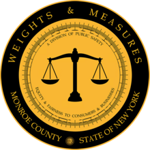Monroe County Weights and Measures seal