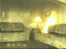 Room B (sprinkler) at 90 s