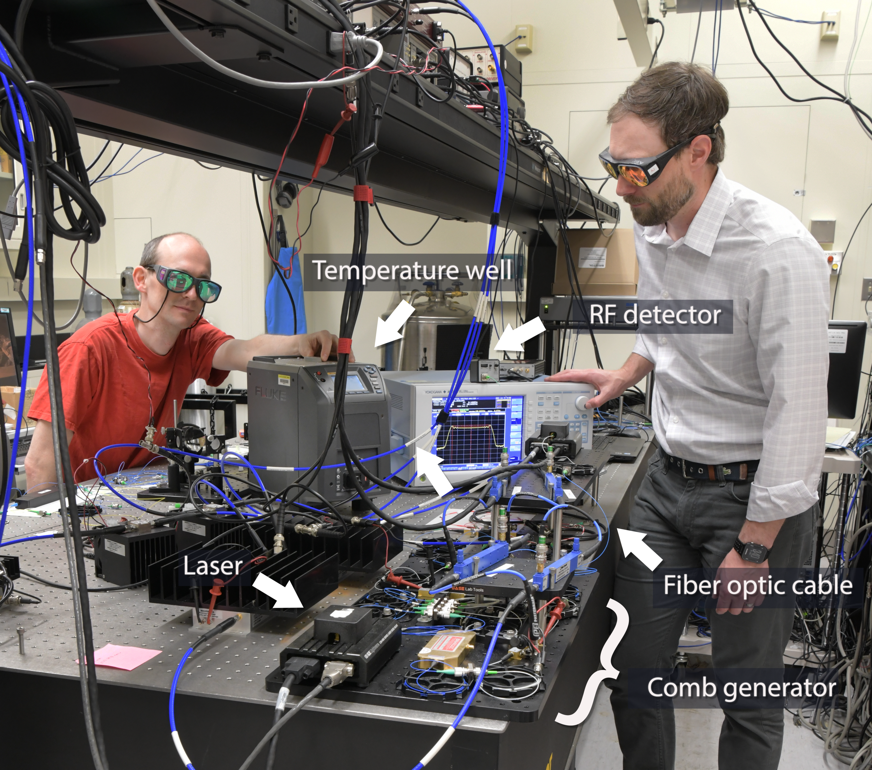 Fiber optic cable that produces a cheap laser light