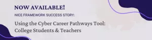 2026 NICE Framework NICCS Success Story Banner