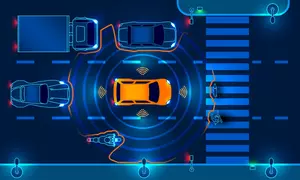 autonomous vehicles view from above