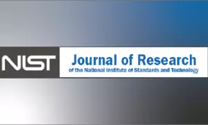 journal of research of NIST logo on gradient background