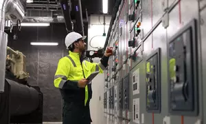 Man working in control room