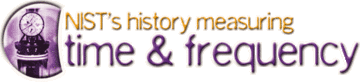 NIST's history measuring time and frequency