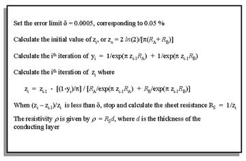 Hall Effect Measurements Algorithm