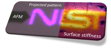 An image showing the hybrid AFM + SLA system from the SPM4AMP project