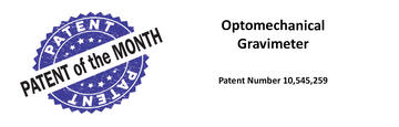 Patent of the Month: Optomechanical gravimeter, patent number 10,545,259