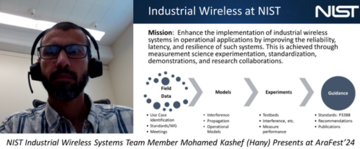 NIST Industrial Wireless Systems Team Member Presents on Real-time and Mission-critical Wireless Systems