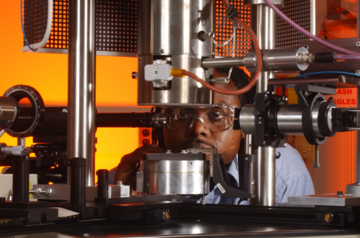 a researcher uses a capillary rheometer to study polymer properties