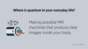 Text: Making possible MRI machines that produce clear images inside your body.