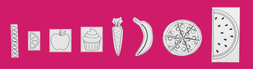 Metric meal game objects from smallest to largest