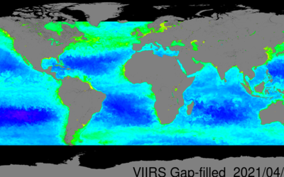 flat map of world. Gray continents. Blue and green colors for oceans.