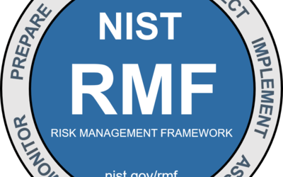 NIST RMF text in blue circle