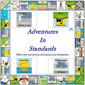 Adventures in Standards game board