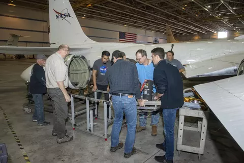 NASA’s ER-2 being loaded